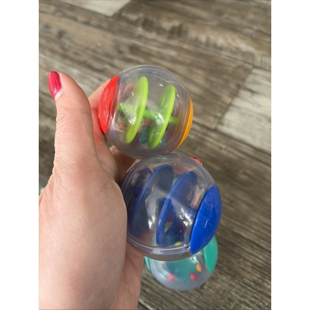 Baby Einstein Roller Pillar Activity Balls Baby Toy Roll A Rounds Sensory Shaker - Picture 5 of 6